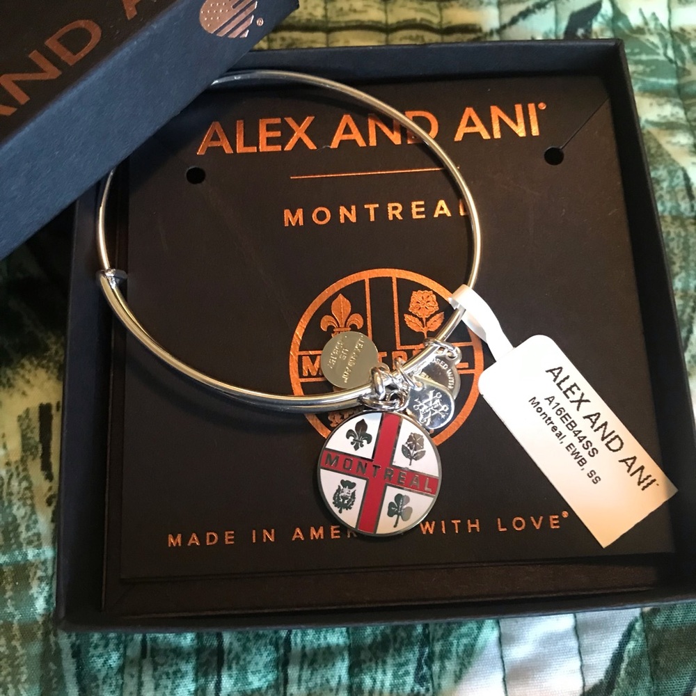Alex and Ani silver Montreal bangle NWT